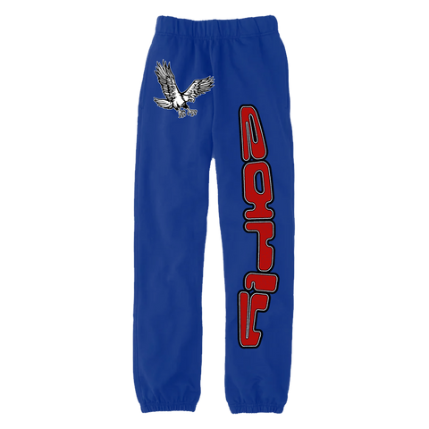 eb blue n red sweatpants